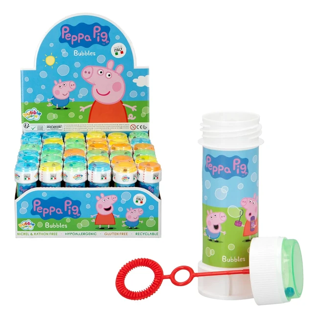 Pack 36 Pomperos Peppa Pig Colorbaby 24609 - Burbujas 60ml