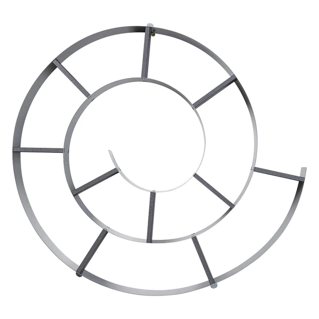 Scaffale da Parete Snail Kare Design 74x82x13cm - Libreria Argento/Grigio