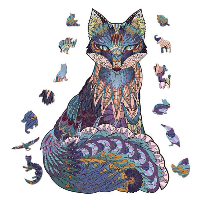 Puzzle in Legno Athlchamp per Adulti e Bambini - 200 Pezzi - Volpe Media