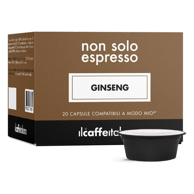 Caffè italiano al ginseng - 80 capsule compatibili Lavazza A Modo Mio - Energizzati!