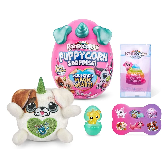 Rainbocorns Cuore Scintillante Serie 4 - Puppycorn Surprise Bulldog Peluche