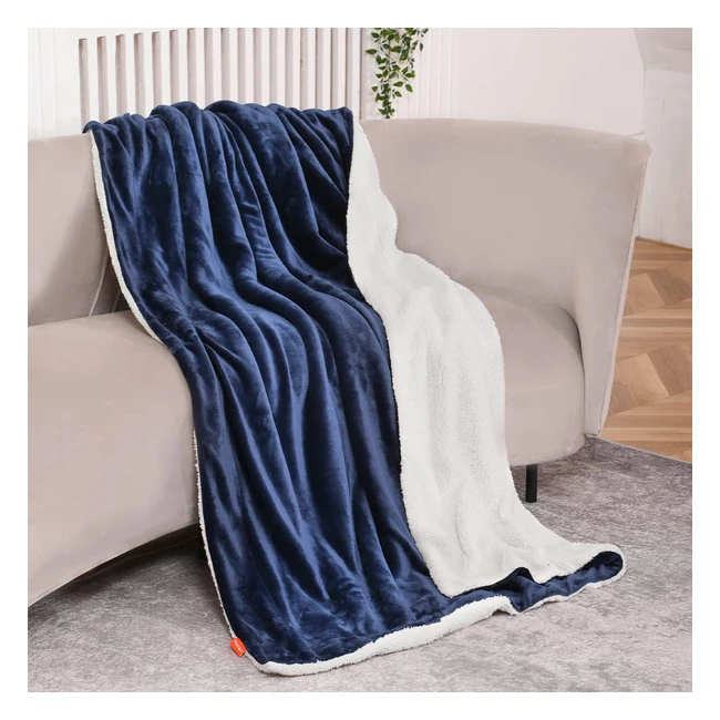 Coperta Pile Doppio Strato Vello in Pile e Flanella 220x240x3cm - Alta Qualità Autunno e Inverno