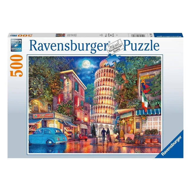 Ravensburger Puzzle Adulte 500 pièces - Une Nuit à Pise - Qualité Supérieure