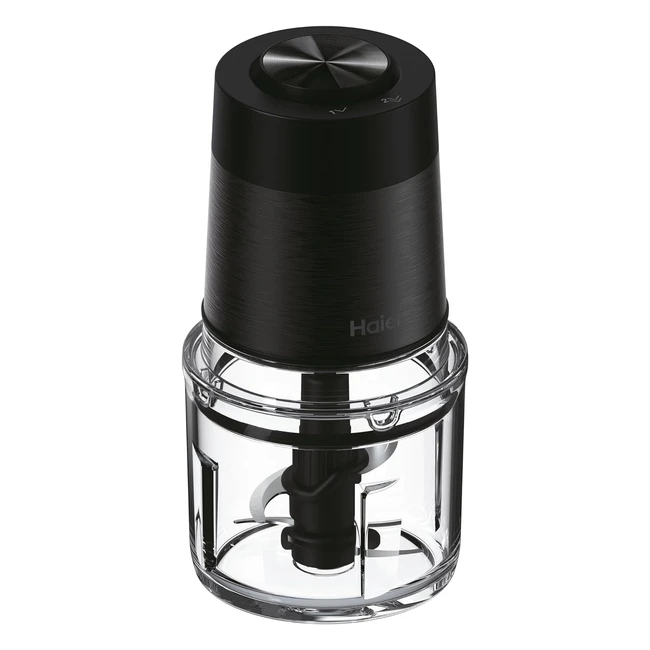 Haier Zerkleinerer 550 W I Gemüseschneider mit 05 l Glasbehälter I 2 Geschwindigkeitsstufen I Zwiebelschneider und Gemüsehacker I Multizerkleinerer mit rutschfester Basis Serie 5 HCH5B1