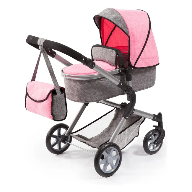 Carrozzina per bambole City Neo regolabile in altezza - Bayer Design 18125AA