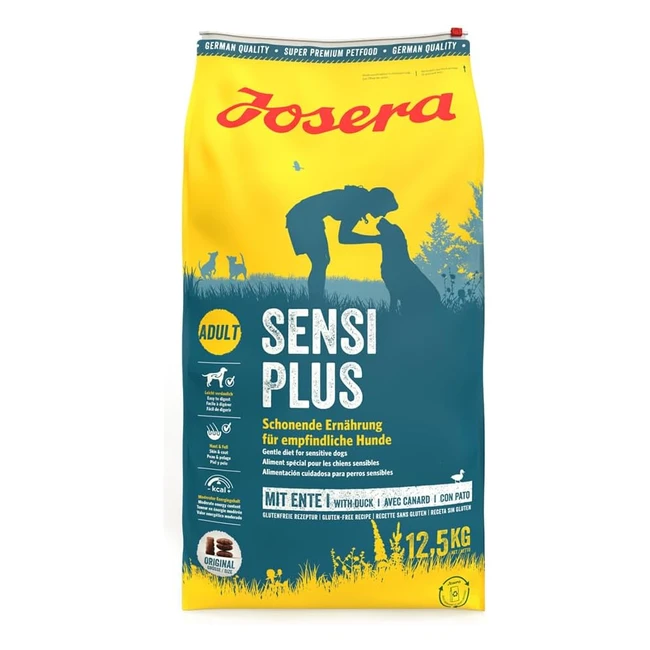 Josera Sensiplus 1 x 125 kg Trockenfutter für empfindliche Hunde mit Ente - Super Premium Hundefutter für erwachsene Hunde