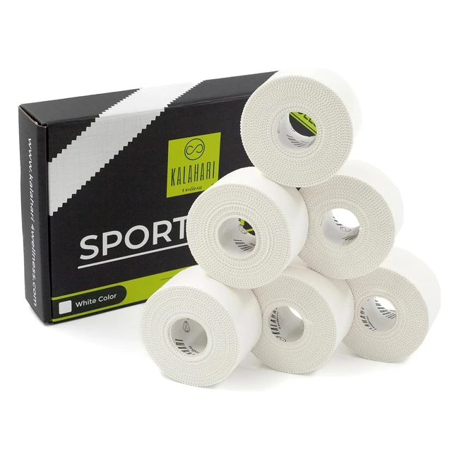 Cinta Deportiva Kalahari 6x Blanco - Vendaje Funcional para Crossfit, Escalada, Boxeo - 100% Algodón