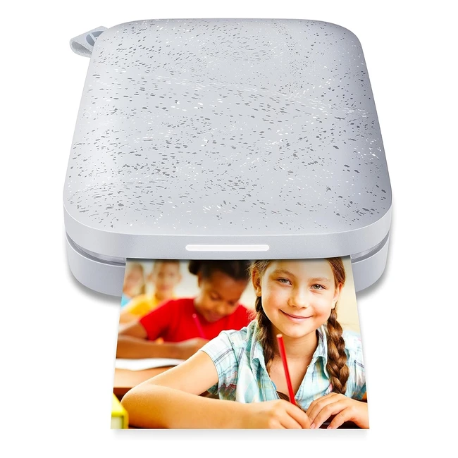 HP Sprocket Portable Photo Printer - Luna Pearl | Instantly Prints 2x3 Inch Stickybacked Photos from iOS and Android