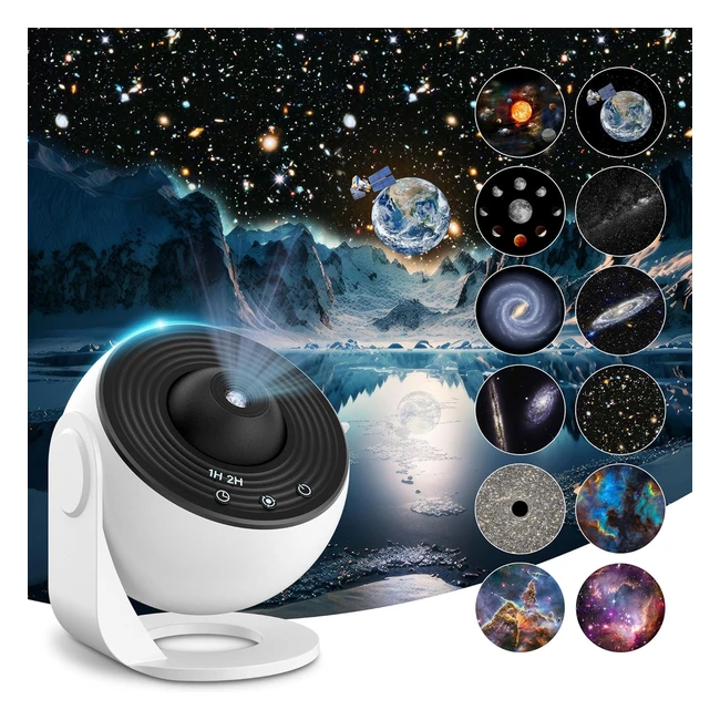 Projecteur d'étoiles Mexllex - Galaxy Nova - Veilleuse enfant - Décoration chambre salon