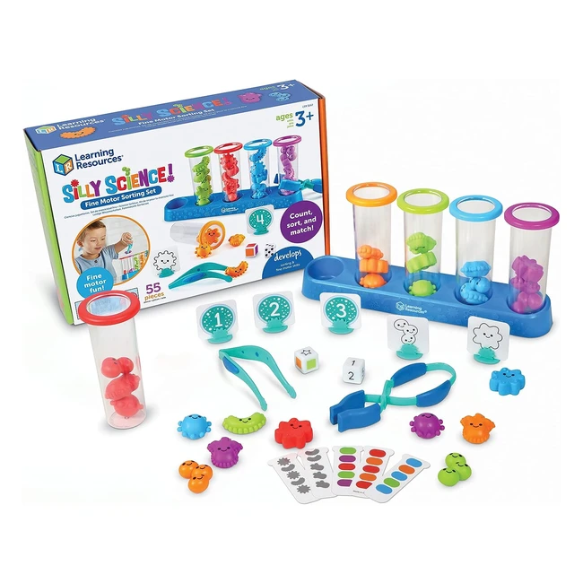 Set Clasificación y Desarrollo Fina para Científicos Chiflados STEM Niños Juguete Didáctico 55 Piezas