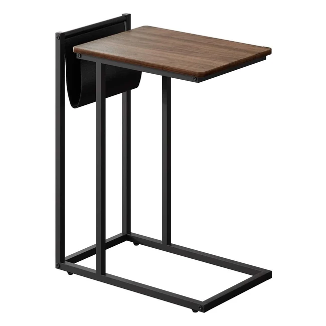 Mesa auxiliar Novilla en forma de C, resistente y fácil de montar - 68x55x35 cm