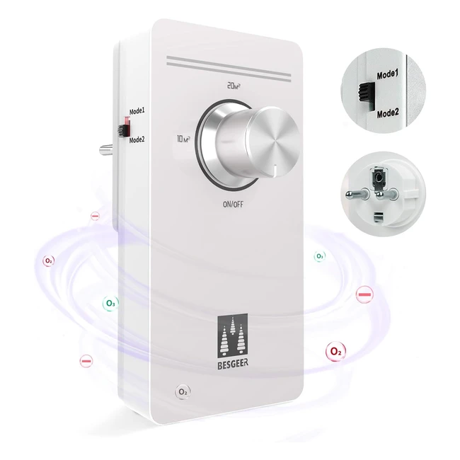 Generador de ozono purificador de aire esterilizador de olores - Alta eficiencia