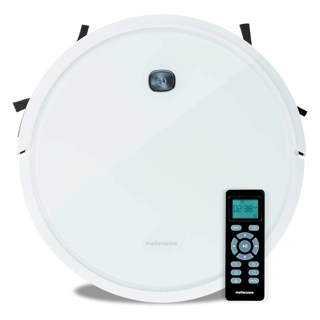 Robot Aspirador Mellerware Tidy Random - 1400 Pa Alta Potencia - Aspira, Friega, Barre y Pasa la Mopa - Ideal para Mascotas