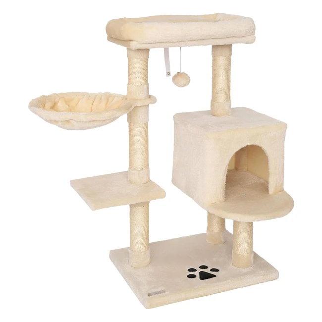 Árbol Rascador para Gatos 93cm Beige - Lionto
