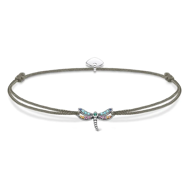 Thomas Sabo Women Bracelet - Little Secret Colorful Dragonfly - 925 Sterling Silver - LS0732987L20V