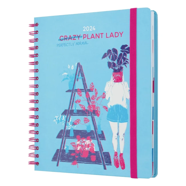 Agenda Kokonote 2023 2024 Semana Vista - Tamaño Grande - Crazy Plant Lady