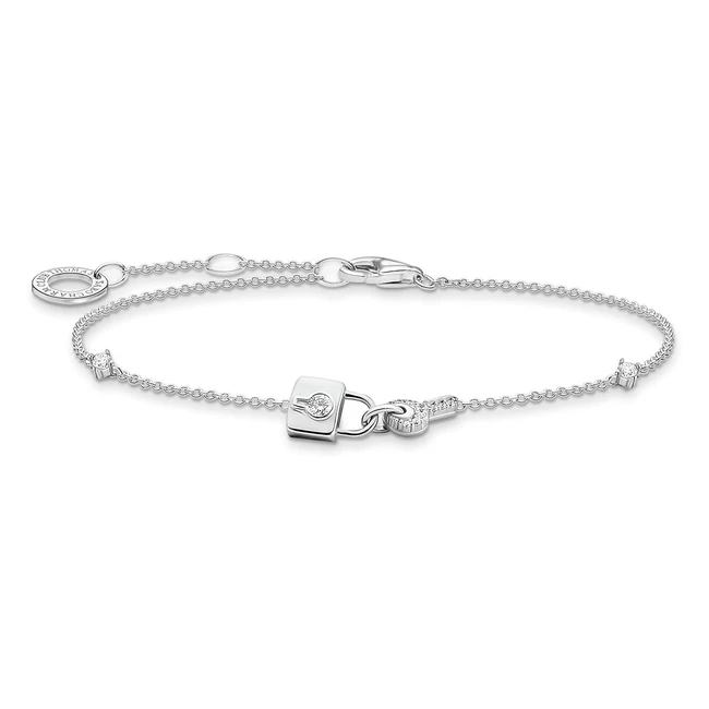 Thomas Sabo Women Bracelet Lock 925 Sterling Silver A204005114L19V - Free Delivery
