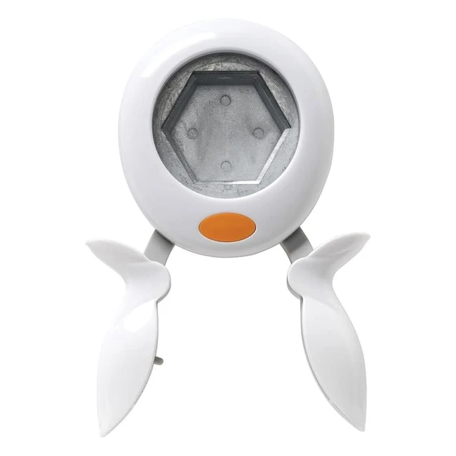Perforatore Fiskars Squeeze Esagono 5 cm - Mancini e Destrosi - Acciaio di Qualità - Bianco/Arancione XL 1015763