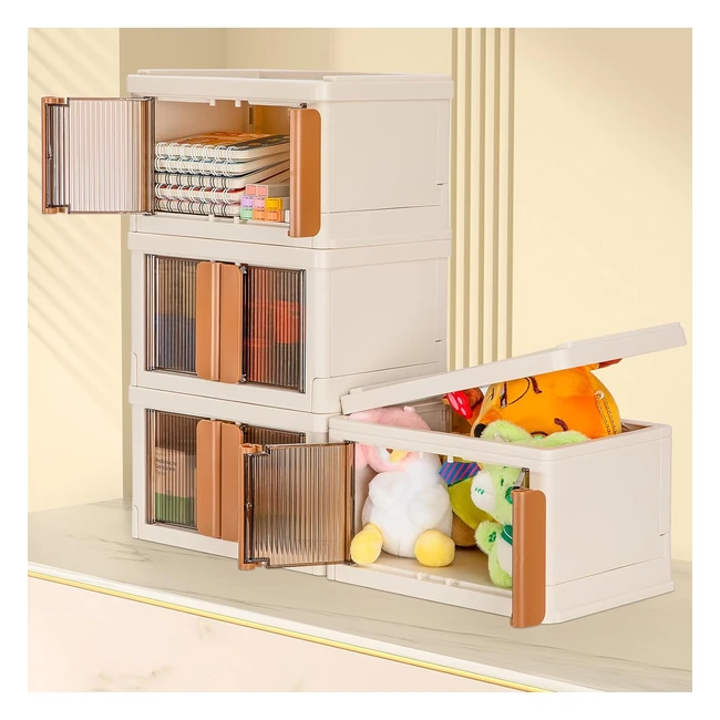 Organizer da scrivania Gomaihe 4 set 27L in plastica - Piccolo, pieghevole, mini - Per casa, ufficio, scuola