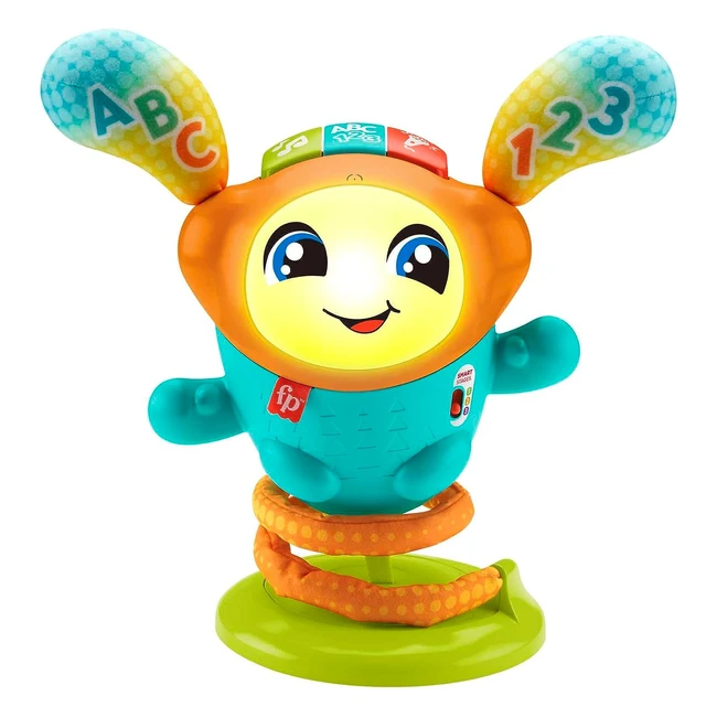 Robot jouet interactif Fisher-Price Mon Petit DJ - Jouet sur ressort 4 en 1 - BB 9 mois à 36 mois - Version française