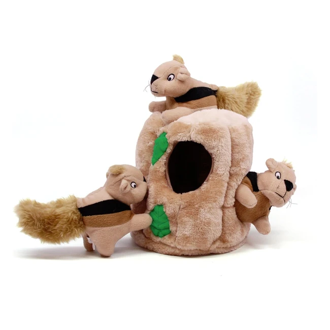 Casse-tête pour chiens Outward Hound - Cache-cache écureuil en peluches