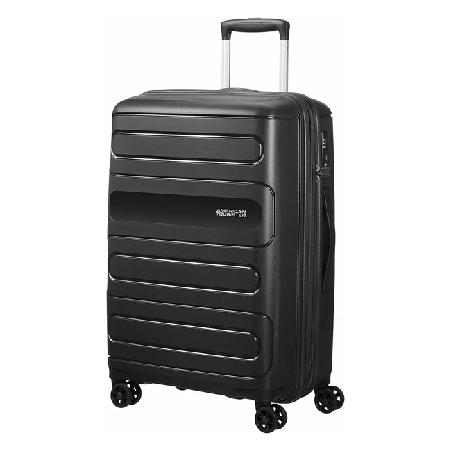 American Tourister Sunside Spinner 68 - Bagaglio a Mano Espandibile 37kg - Nero