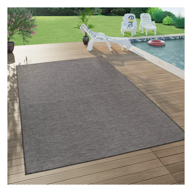 Tapis Intérieur Extérieur Paco Home - Moderne - Gris - 120x160 cm - Réf. 12