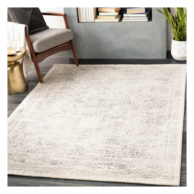 Surya Marrakech Vintage Rug - Soft Easy Care Pile - Large 160x216cm - Grey/Cream