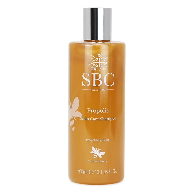 Award-winning SBC Skincare Propolis Scalp Care Shampoo - 300ml - Soothes Dry & Itchy Scalp