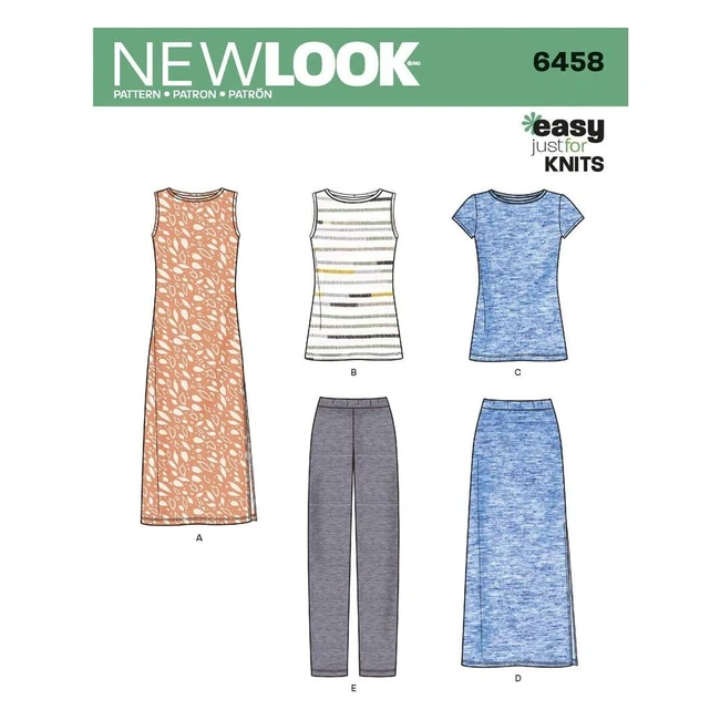 Nuevo patrón de costura Look 6458: un separa de punto fácil en color blanco