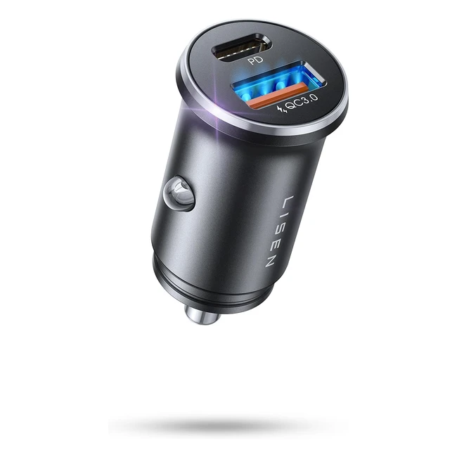 Chargeur Voiture Allume Cigare USB C Lisen 54W QCPD 36W iPhone 15 Pro Max iPad