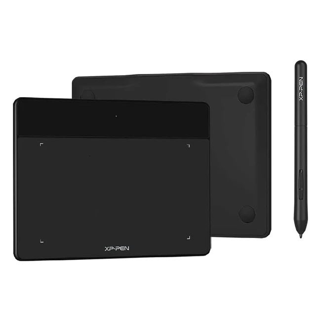 Tablette graphique XP-Pen Deco Fun XS - Taille 4x3 pouces - Idéal pour signature électronique et éducation à distance - Noir classique