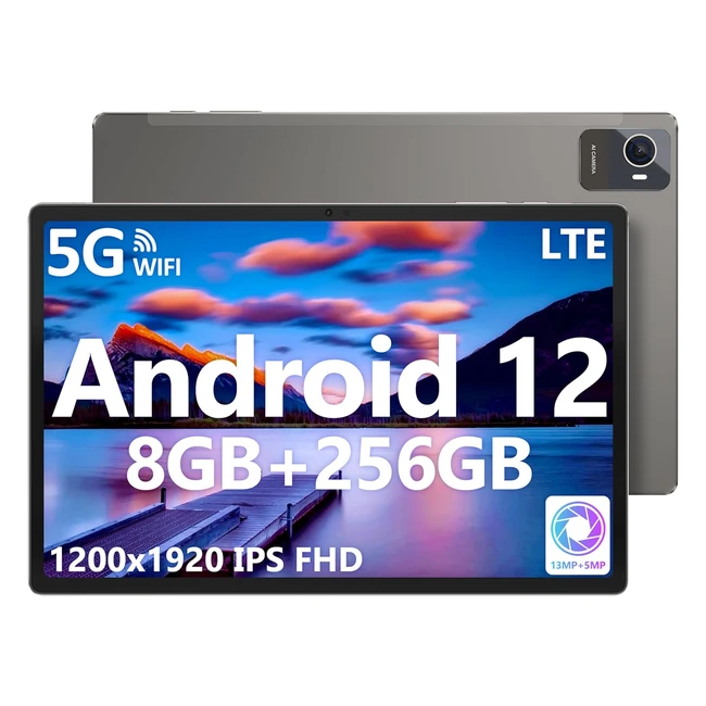 Jumper Tablet 23 - New 8GB 256GB Octacore Tablet - 105 FHD 1920x1200 Screen - 20GHz - 7000mAh - 5MP/13MP Camera - Type-C - GPS - Bluetooth 5.0 - 2.4G/5G WiFi - Dark Grey