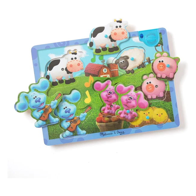 Melissa & Doug Blues Clues You Puzzle Musicale 6 Pezzi - Gioco Montessori Legno