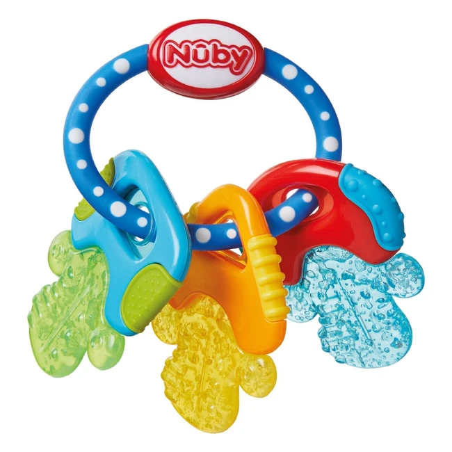 Anneau de dentition NBY pour bébés - Favorise la vision et la motricité - Jouet à saisir avec gel ice - À partir de 3 mois - 600 pièces bleues