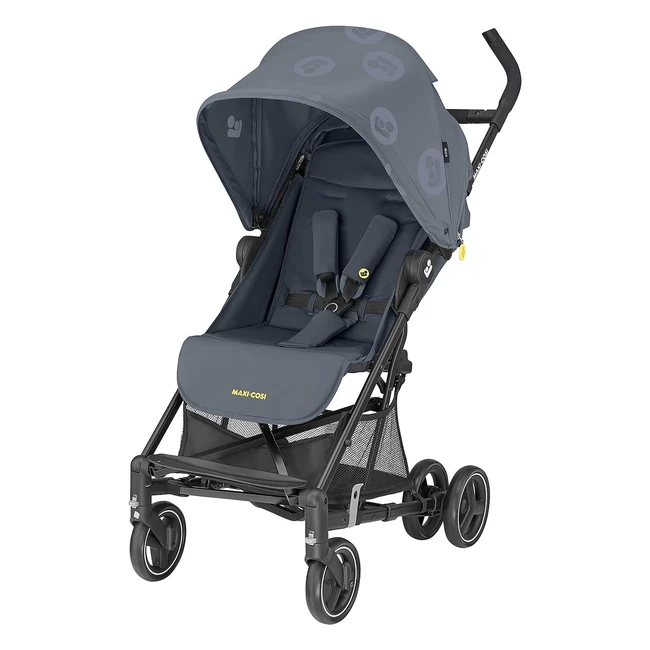 MaxiCosi Mara Silla de Paseo Ligera y Compacta - Reclinable - Asiento Espacioso y Cómodo - Plegable con una Sola Mano - Cochecito de 0 a 22 kg - Graphite