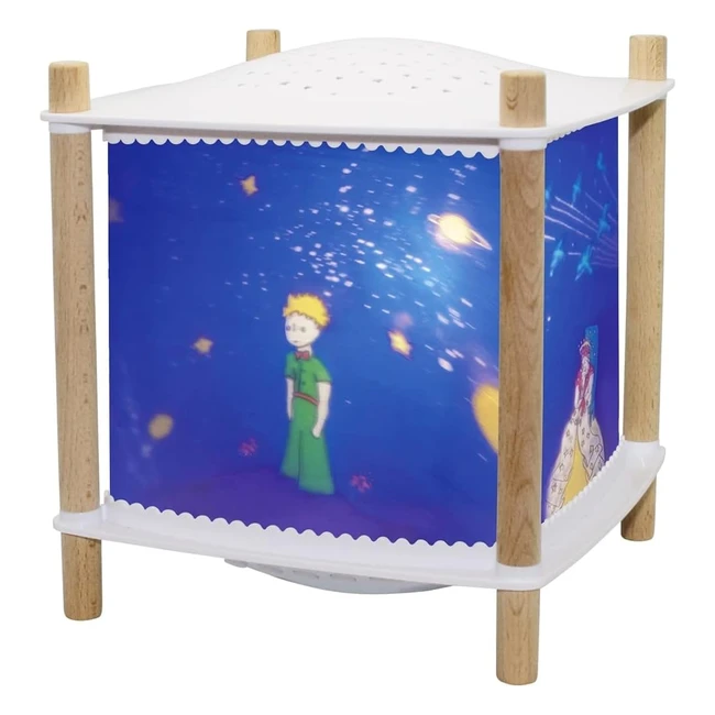 Trousselier Le Petit Prince Veilleuse Lanterne Révolution 20 - Projecteur d'étoiles musical