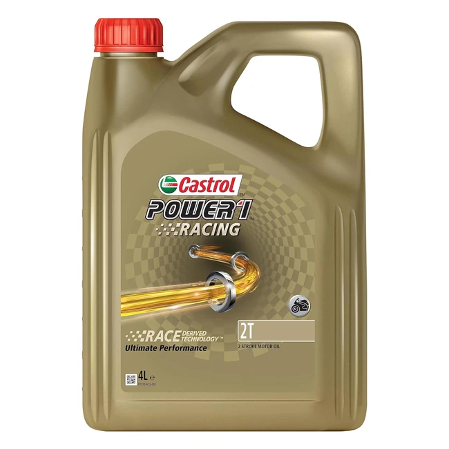 Castrol Power1 Racing 2T 2-Takt-Motoröl 4L - Hochleistungsöl mit Rennsporttechnologie