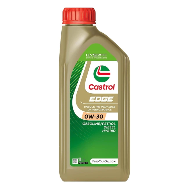 Castrol Edge 0W30 Motoröl 1L - Stärkere Leistung, weniger Reibung