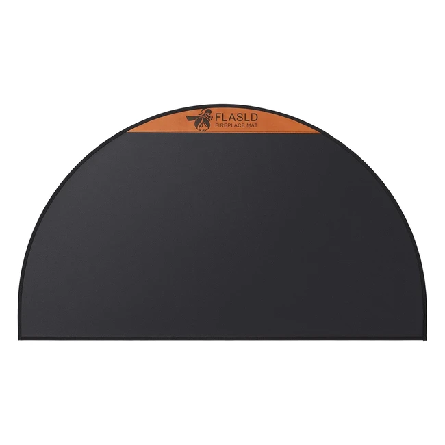 Tapis de Cheminée Ignifuge 61x104cm - Protège Sols des Étincelles - Fibre de Verre avec Revêtement en Silicone