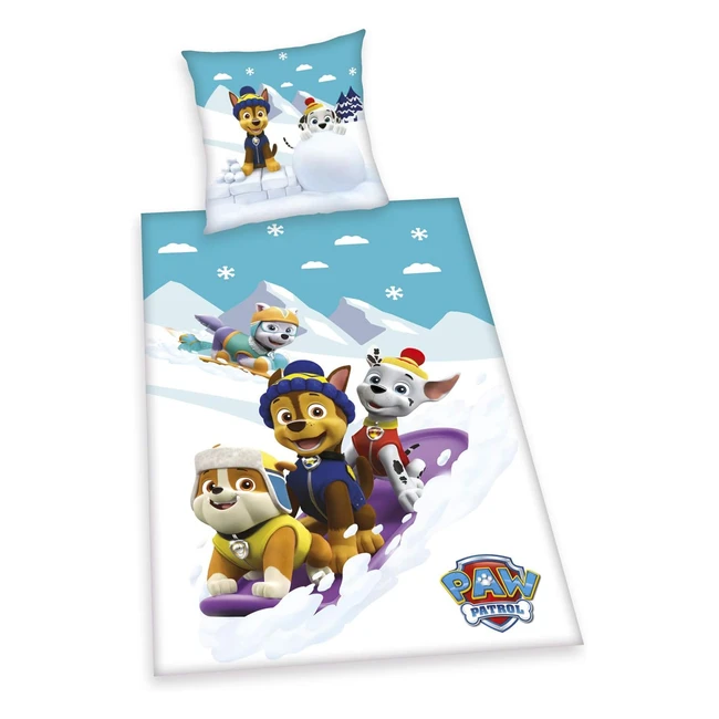 Parure de lit Paw Patrol, 80x80 cm, 135x200 cm, coton, multicolore
