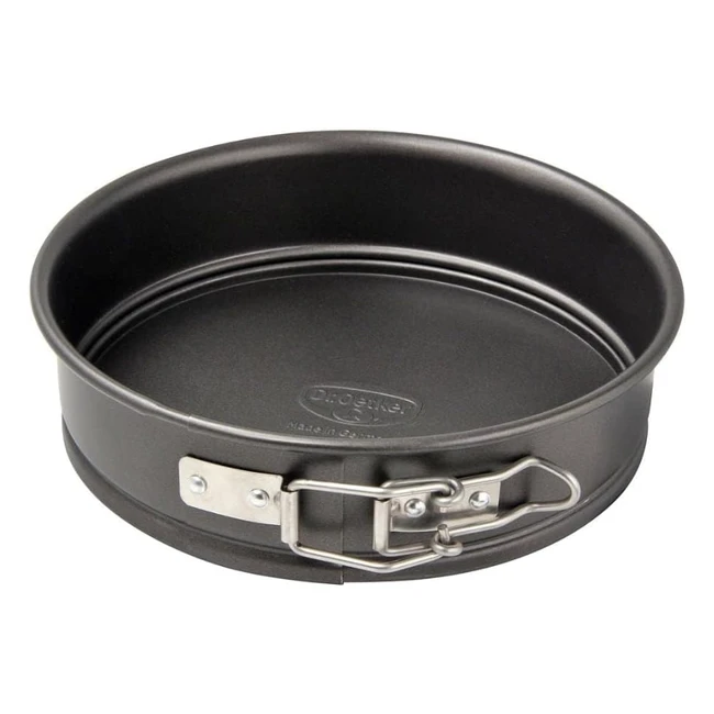 Moule à charnière Dr. Oetker 2586 - 16 cm - Antiadhésif - Acier émaillé noir