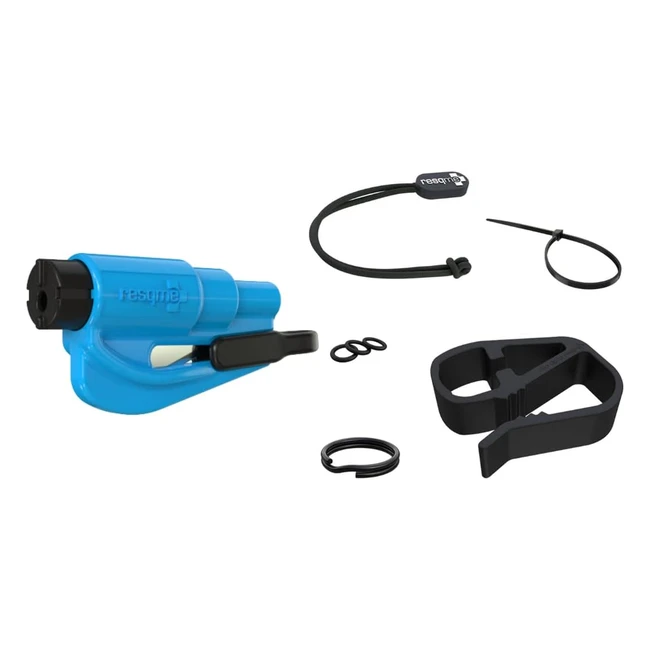 resqme Accessory Pack - Emergency Keychain Car Escape Tool - 2in1 Seatbelt Cutter & Window Breaker - Made in USA