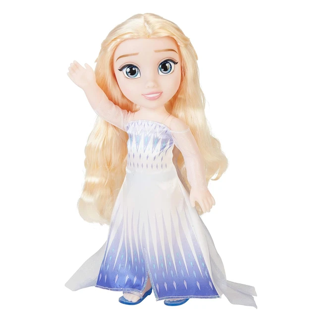 Disney Frozen 2 Muñeca Elsa Grande para Niñas - 38 cm de Altura, Precioso Peinado