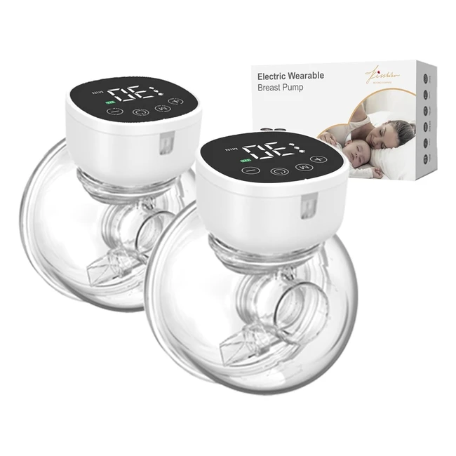 Sacaleches eléctricos Kissbobo manos libres 9 niveles 3 modos con pantalla LED ultra silencioso