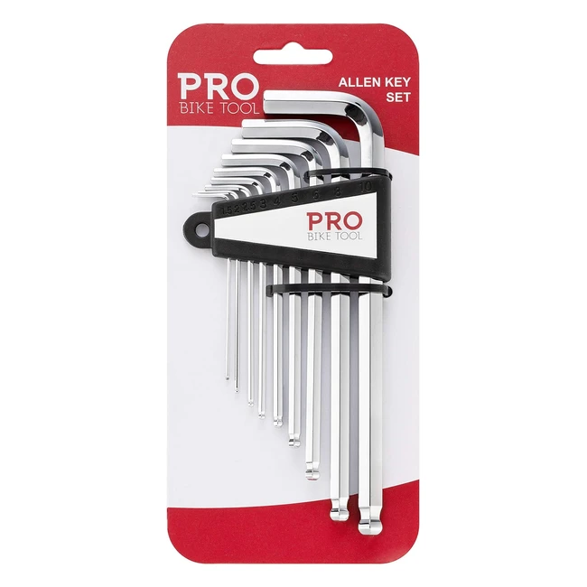 Set Manutenzione Biciclette Pro Bike Tool - 9 Chiavi Brugola Esagonali S2
