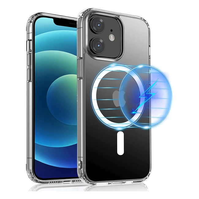 Cover magnetica iPhone 12 Mini, Magsafe, militare, antigraffio, gialla