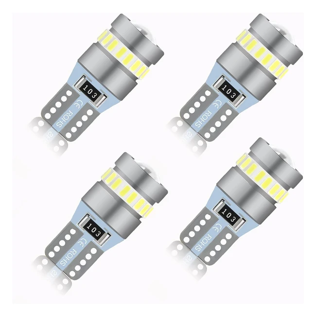 Bombillas LED T10 W5W Briteye 6000K Luz Blanca 4pcs