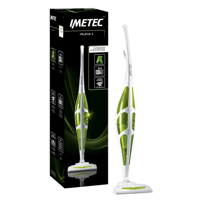 Imetec Plume Balai Électrique avec Technologie Cyclonique - Léger et Économique