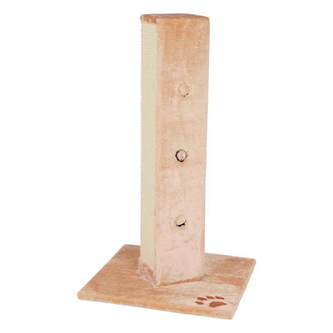 ¡Columna rascadora beige Trixie Soria de 80 cm! ¡Superficie de sisal y juguetes chirriantes!